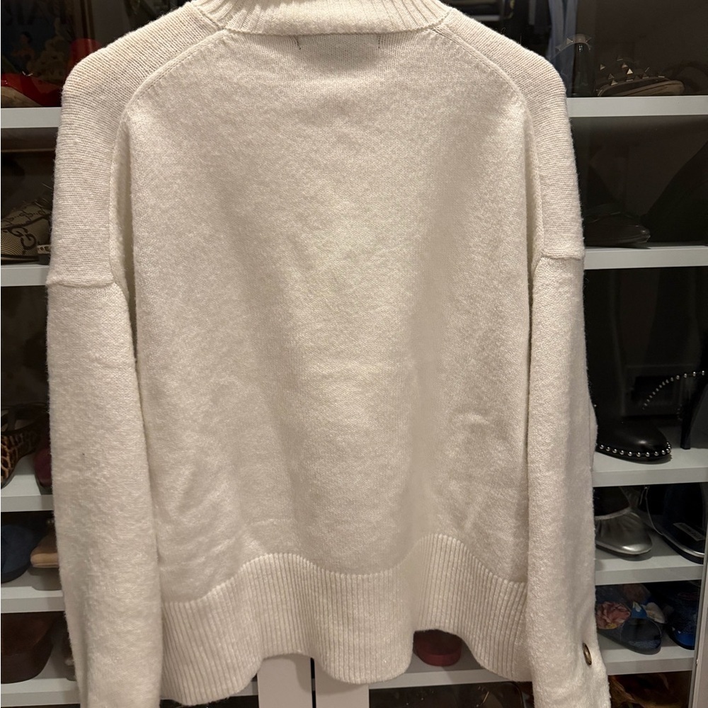 French Connection Cream Cowl Neck Sweater - Picture 11 of 12